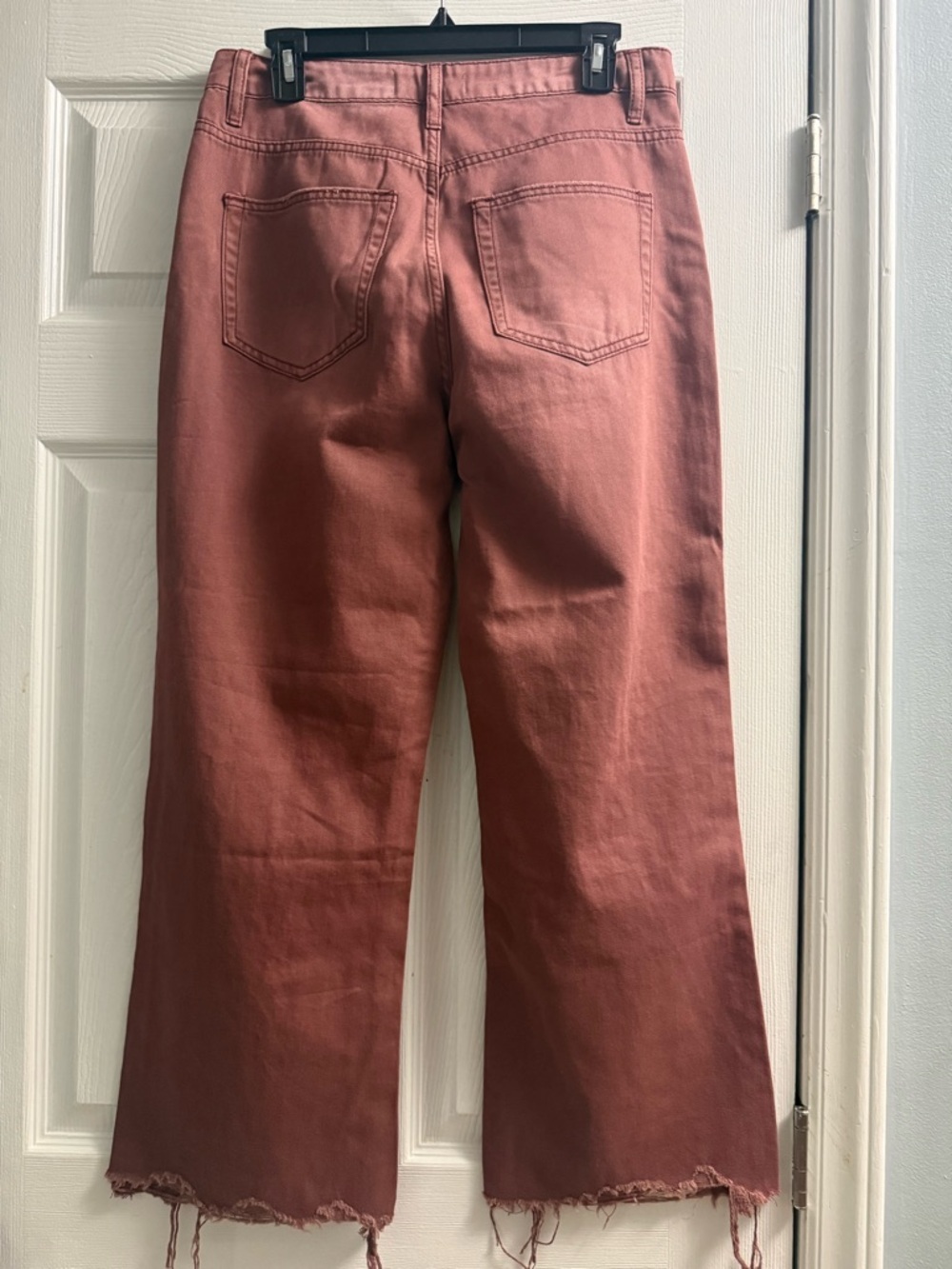 VERVET RUSSET BROWN 90S VINTAGE HIGH RISE CROP FLARE SIZE 28 - Picture 3 of 10